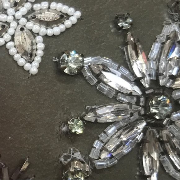 Rebecca Minkoff Stargazing Beaded Suede Box Bag Olive Rhinestone Crossbody NWT - Picture 8 of 8